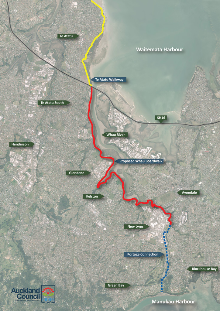 Whau Coastal Walkway Map - Cycle Action Auckland
