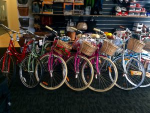 A rainbow of bikes!